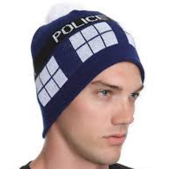 Doctor Who Tardis Knitted Pom Beanie Hat BBC LICENSED 
OS - Picture 2 of 7